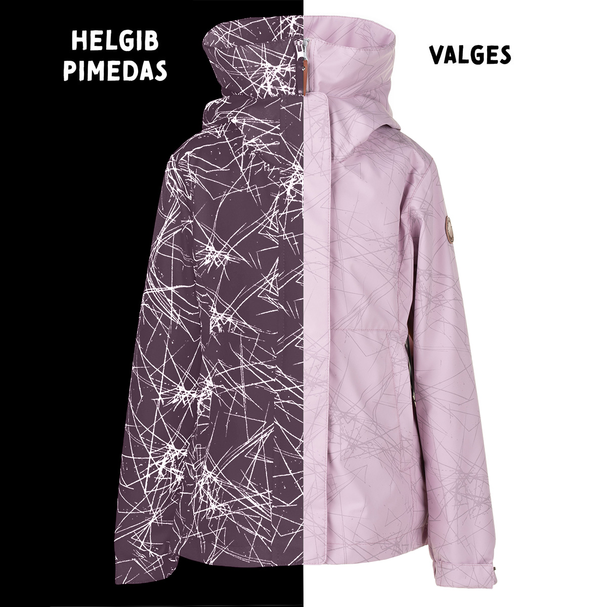 Active+ spring jacket made from reflective fabric