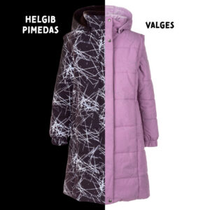 Kaks-ühes vest-mantel helkurkangast