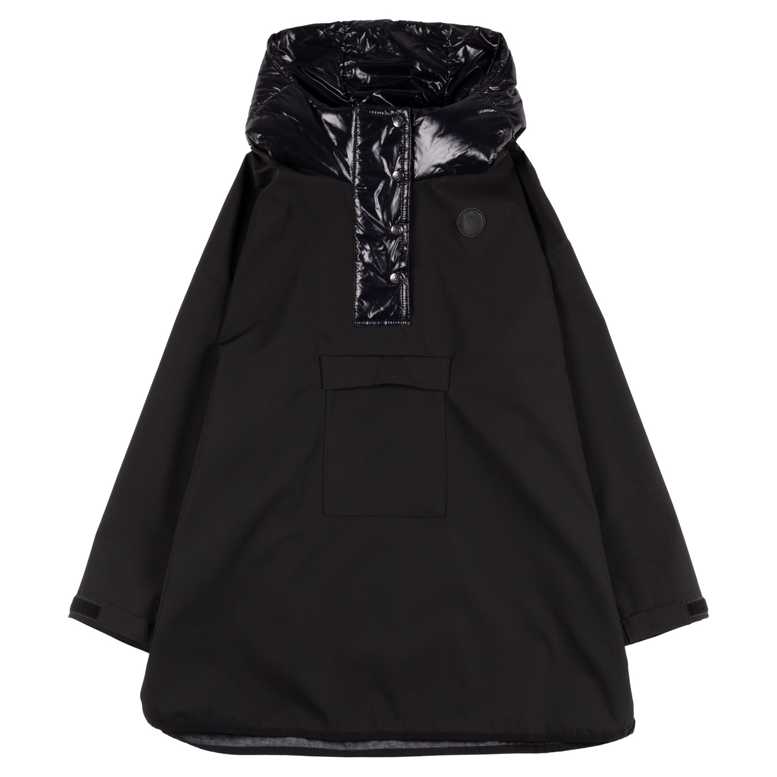 Pontšo-stiilis meriinosisuga softshell tüdrukute kevadjakk