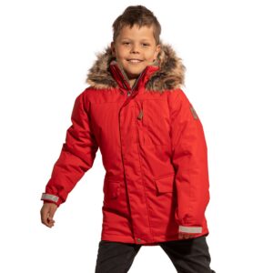 Poiste talveparka võimsa karvaga